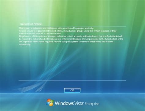 Windows 7 Display A Message To All Users Before Logging In Server Fault