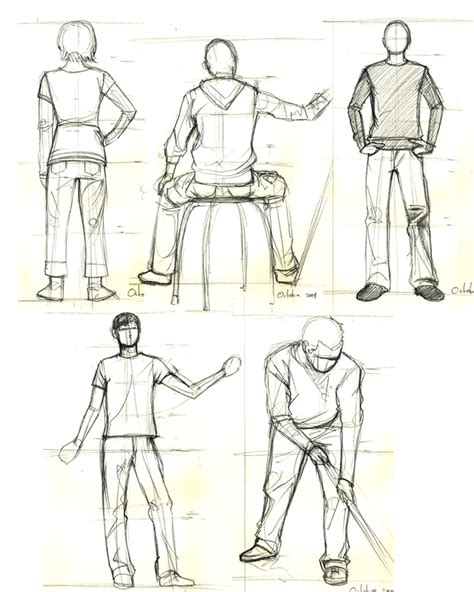 Comment Dessiner Des Personnages En 3d Human Figure Sketches