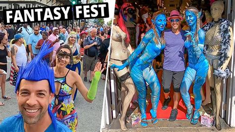 Wild Key West Fantasy Fest Body Paint Costumes Festival 2019 Key West Florida Youtube
