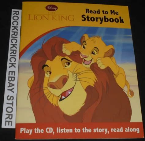 Disney The Lion King Read To Me Storybook Includes Cd Read Along 12cm X