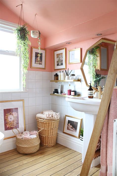The Reveal Of Our Peach And Gold Bathroom Refresh Phase 2 Swoon