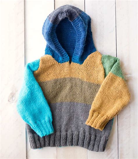 Baby Hooded Sweater Knitting Pattern Gina Michele
