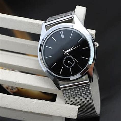 Low Price Fashion Watch Men New Luxury Men S Women S Stainless Steel Band Quartz Wrist Watches