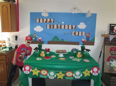 Super Mario Brothers Birthday Party Ideas Photo 1 Of 16 Catch My Party