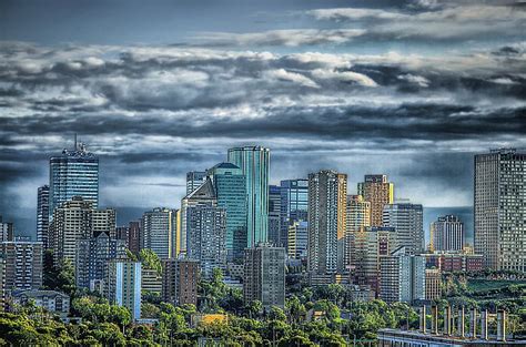 5760x1080px Free Download Hd Wallpaper Edmonton Canada Skyline