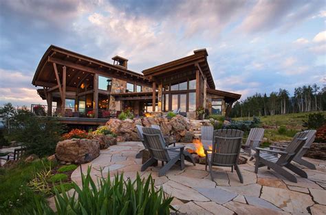 Craftsman Style Home Features Dramatic Backdrop Of The Rocky Mountains