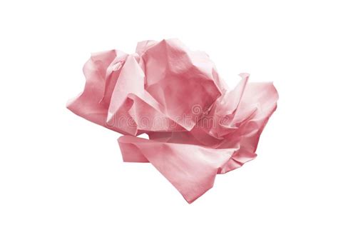 Crumpled Paper Isolated Stock Photo Image Of White 159907982