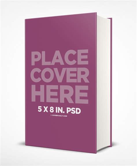 5 X 8 In Hardcover Book Mockup With Thick Spine Covervault Ebook Cover Paperback Books Books