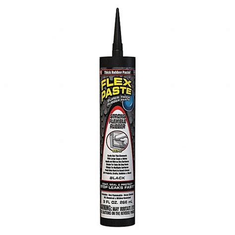 Flex Seal Flex Paste 9 Oz Cartridge Black 60nj77pfsblkr10 Grainger
