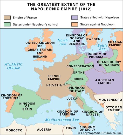 Napoleonic Empire In 1812 Students Britannica Kids Homework Help