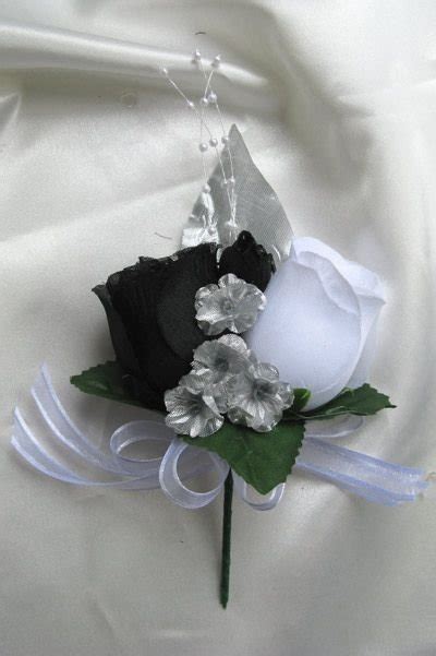 Black And Silver Wedding Bouquet