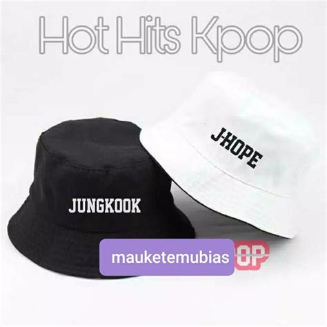 Jual Topi Buket Idol Kpop Bts Inisial And Member Shopee Indonesia