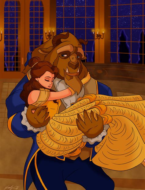 Belle And Her Beast By Sketchderps On Deviantart