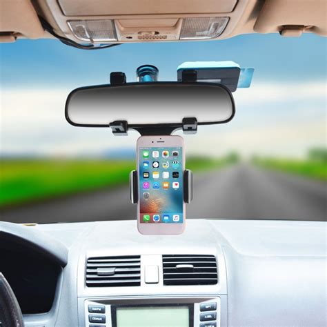 Universal Car Phone Holder Car Rearview Mirror Mount