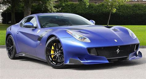 55 Mile Ferrari F12tdf Is A Matte Blue Million Dollar