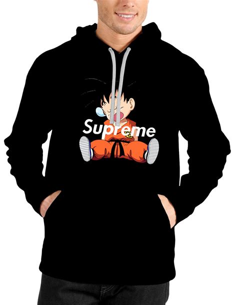 Little Goku Supreme Black Hoodie Swag Shirts