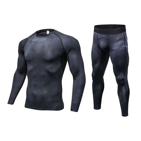 men pro compression long johns fitness winter quick dry gymming male autumn sporting sets runs