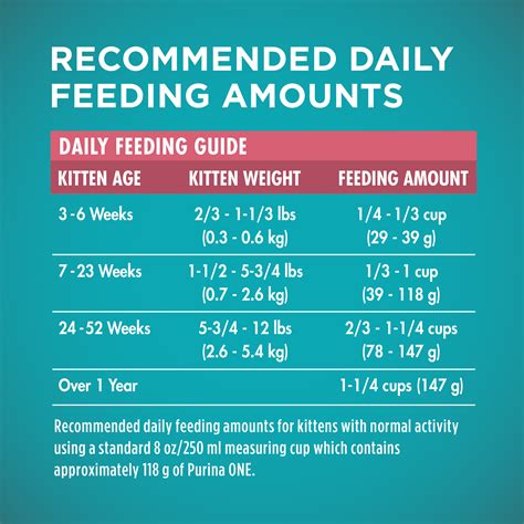 Before you start checking charts, first check your cat weight with your fingertips. Weight Kitten Feeding Chart