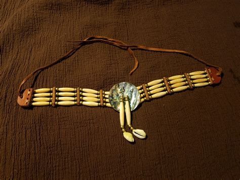 Vintage Native American Bone Bead Hand Made Sioux Choker Etsy