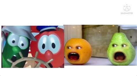 Bob Larry Annoying Orange And Pear Screaming Youtube