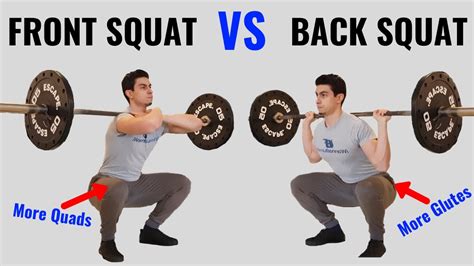 Should You Do Front Squats Or Back Squats Science Based Comparison Youtube