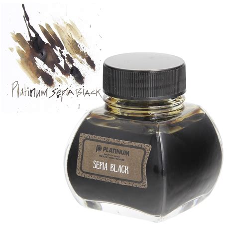 Platinum Classic Bottled Ink In Sepia Black 60 Ml Goldspot Pens