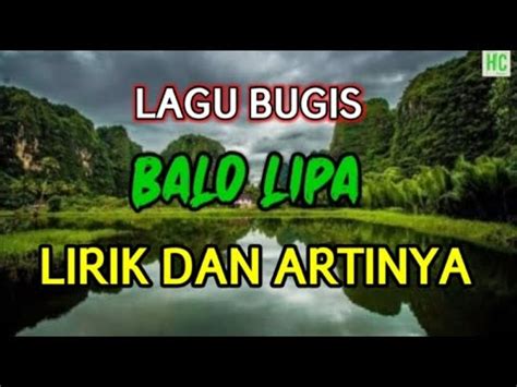We did not find results for: BALO LIPA (LAGU BUGIS) || Lirik dan Arti - YouTube