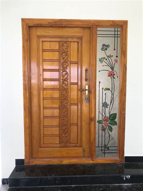 Teak Wood Main Door Design For Your New House Tamilveedu Teakwood