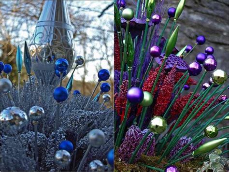 Diy Christmas Ornament Garden Stakes Do It Yourself Fun Ideas
