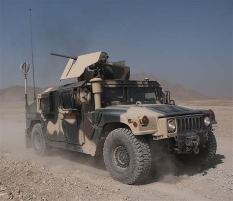 Download Soldier Machine Gun Desert Vehicle Military Humvee Hd Wallpaper