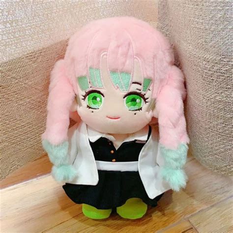 Anime Demon Slayer Kanroji Mitsuri Cosplay 20cm Plush Doll Toy With