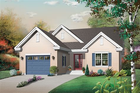 One Story Simple Living House Plan With Choices 21874dr