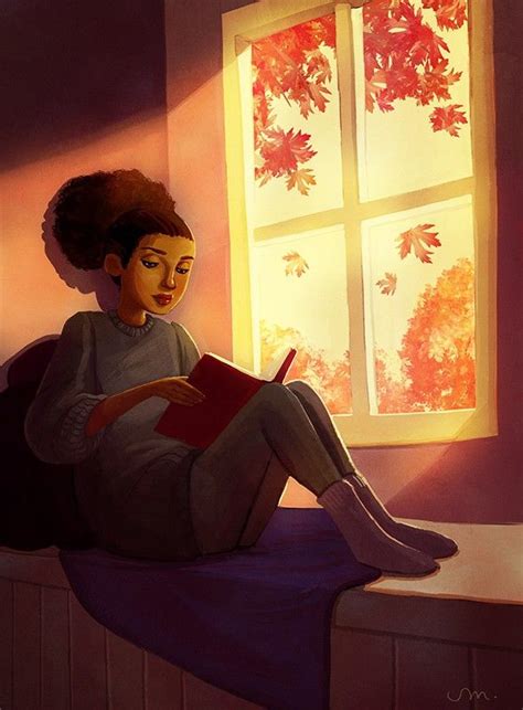 Illustration Reading Art Illustration Girl Reading Book