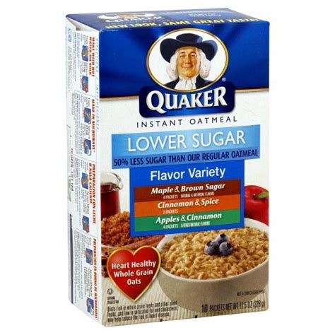 Quaker® Lower Sugar Instant Oatmeal Variety Pack Reviews 2020