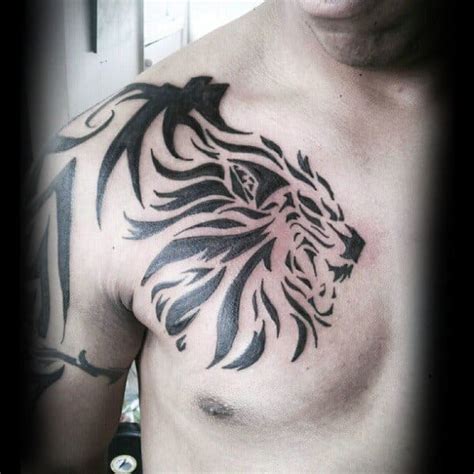Details 70 Tribal Lion Chest Tattoo Best Esthdonghoadian
