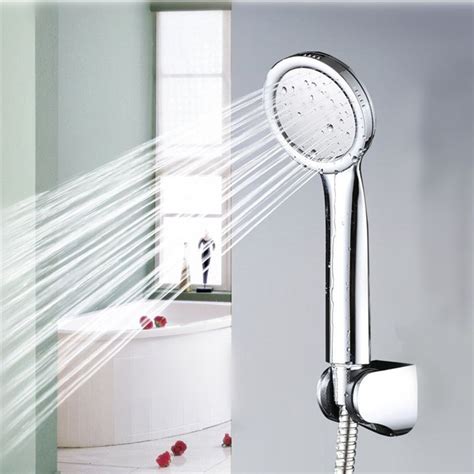 Pvivlis Shower Handheld Water Saving Shower Heads Round Handheld Bath Shower Head Abs With