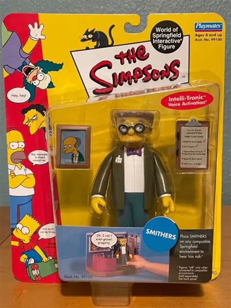 The Simpsons Wos World Of Springfield Smithers Figure Series 2 Playmates 950 Picclick