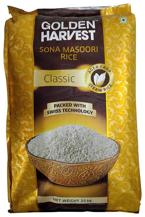 Golden Harvest Sona Masoori Rice Classic 25kg Grocery