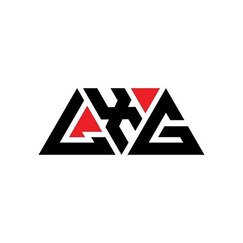 Lxg Triangle Letter Logo Design With Triangle Shape Lxg Triangle Logo