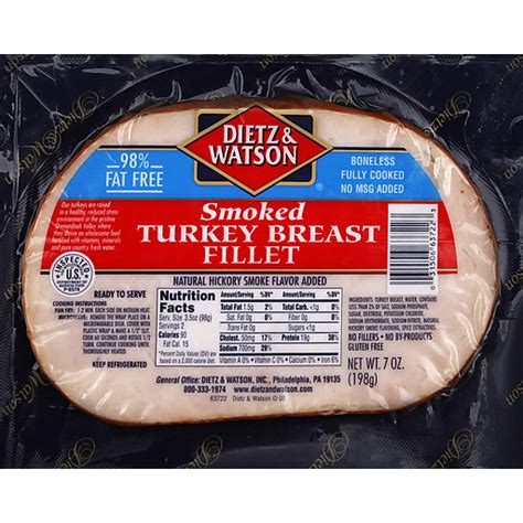 Dietz And Watson Turkey Breast Fillet Smoked Shop Sun Fresh