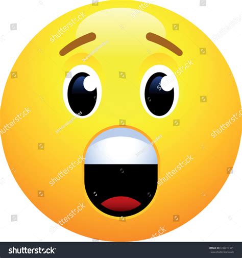 Astonished Face Emoji Stock Vector Royalty Free 630419321 Shutterstock