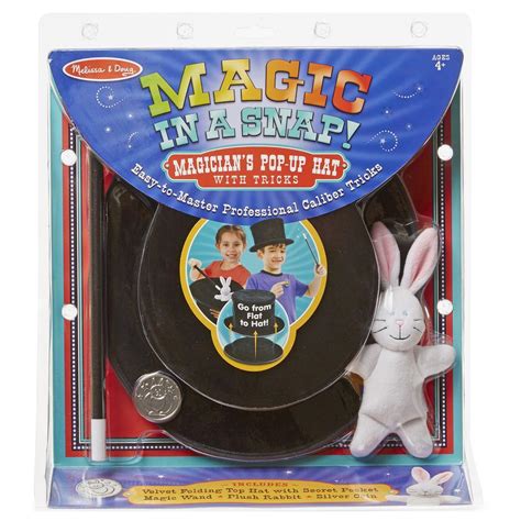 Melissa And Doug Magic In A Snap Magicians Pop Up Magical Hat With Tricks