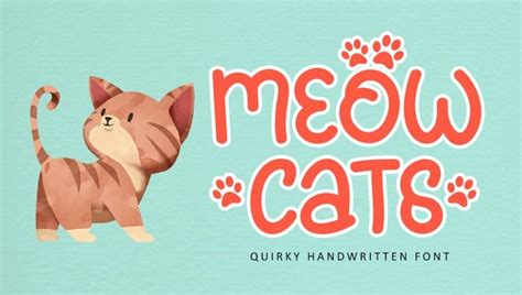 18 Cute Cat Fonts For Feline Lovers 😸 Design Inspiration