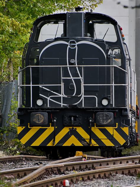 Eine Diesellokomotive im Raubtierkleid stand Anfang September 2019 auf dem Gelände der ...