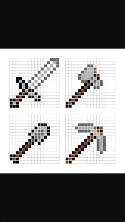 Hier kannst du eine große auswahl an bügelperlen. Minecraft pixel art templates | Minecraft designs ...