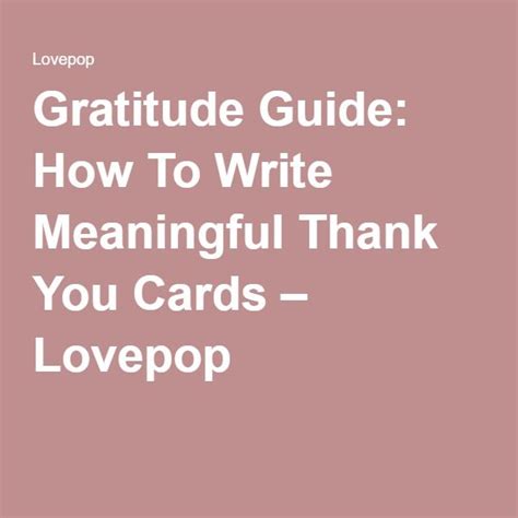How To Write Meaningful Thank You Messages Writing Thank You Cards