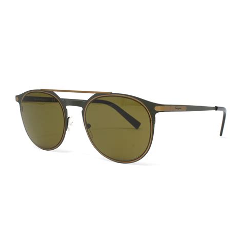 men s sf186s 328 sunglasses matte olive green salvatore ferragamo touch of modern