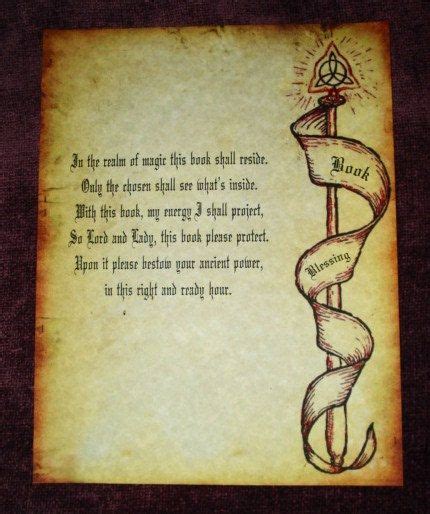 Book Blessing Page Loose Pages Book Of Shadows Books Magic Book
