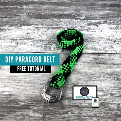Paracord belt survival braided nylon washable vintage nocona adjustable western. How to Braid a Paracord Belt - Free DIY Step by Step Video Tutorial - Braids By Brette Academy